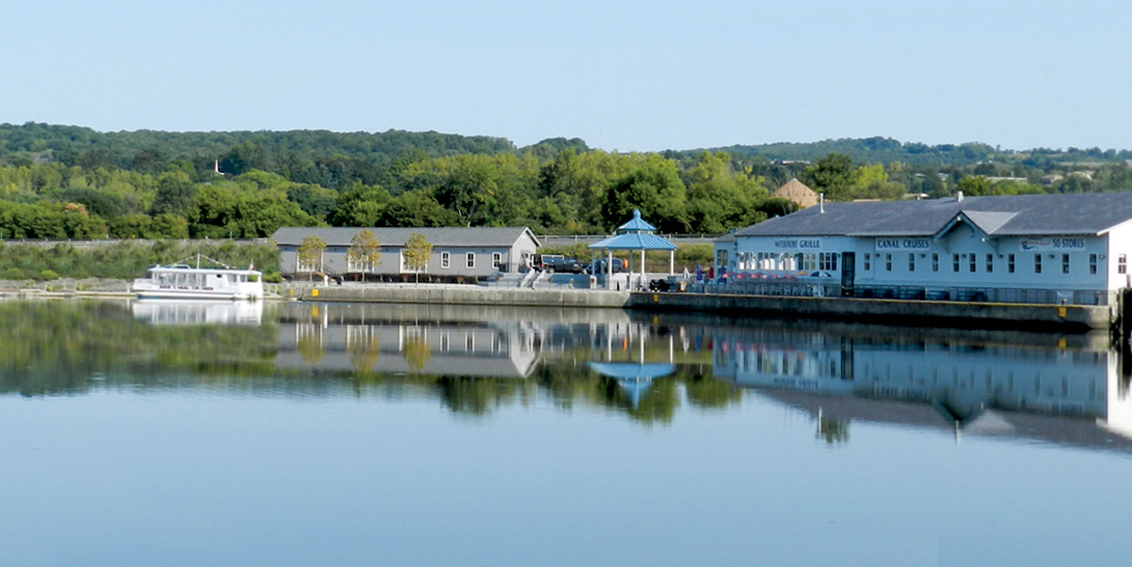 a bridge over a body of water